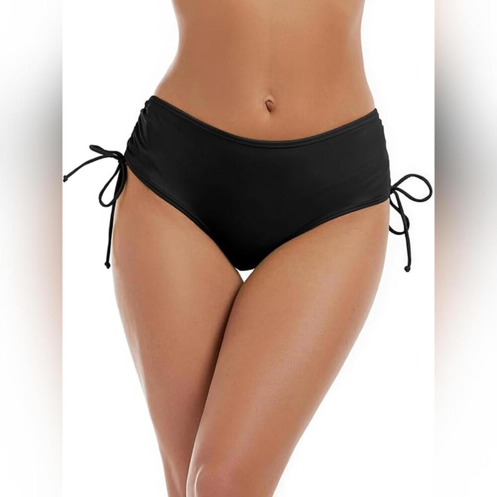 NWT Bonneuitbebe Full Coverage Mid Waisted Swimsuit Bottoms, Large (12-14)